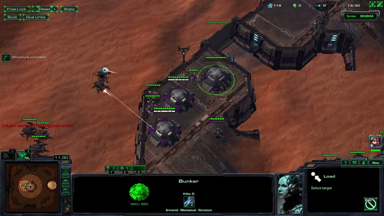 Starcraft 2 Arcade Map Starship Troopers OP #1