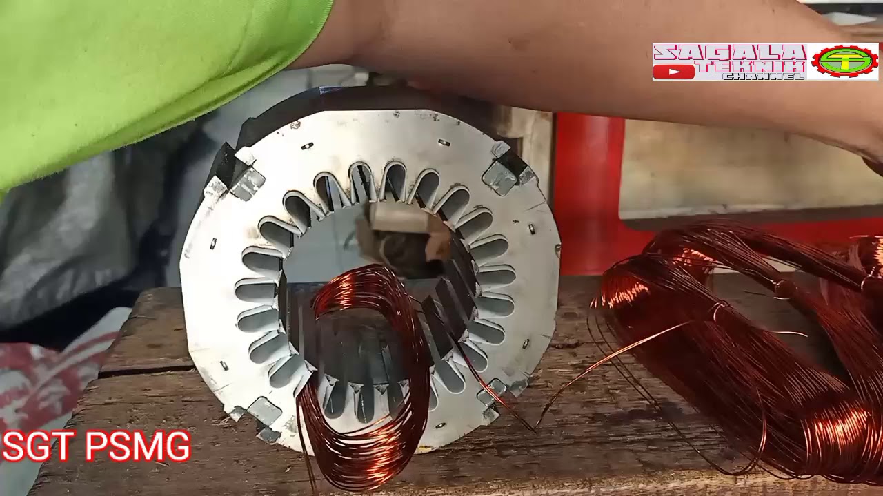cara gulung dinamo compressor 0,5 ke 1 hp