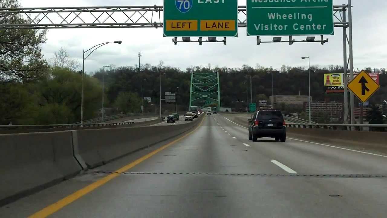 Interstate 70 - West Virginia (Exits 0 to 5) eastbound