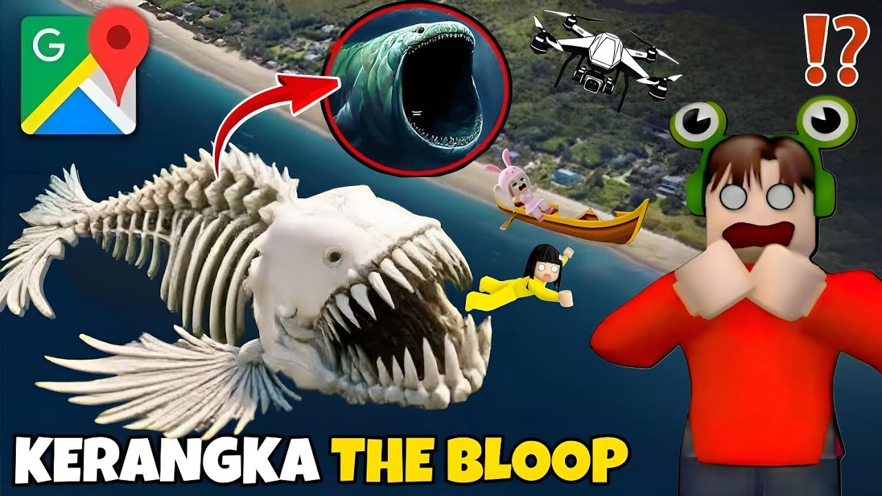 DRONE Yuta Mio & Baby Bells90 Merekam PENAMPAKAN KERANGKA BLOOP RAKSASA DI GOOGLE EARTH 😱 | ROBLOX