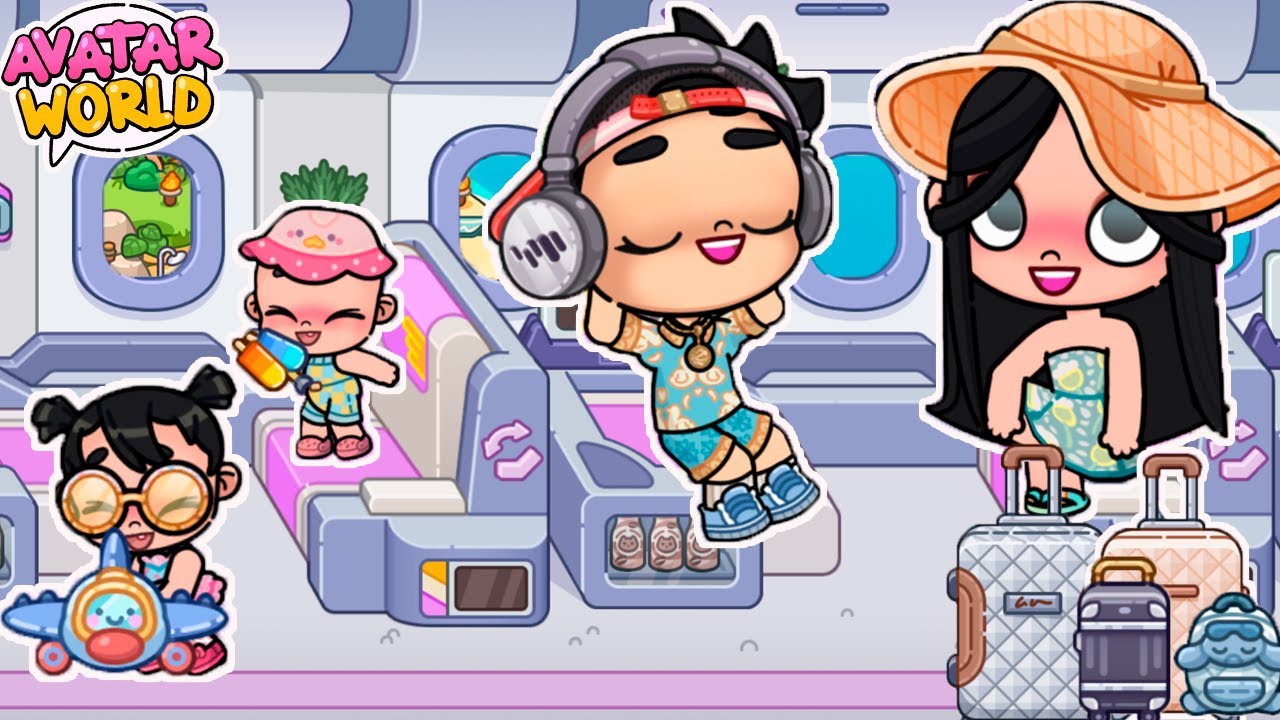 ¡PRIMERAS VACACIONES FAMILIARES EN AVION ✈️ !¡NOS VAMOS A LA PLAYA🏝️*en AVATAR WORLD *NALA💞