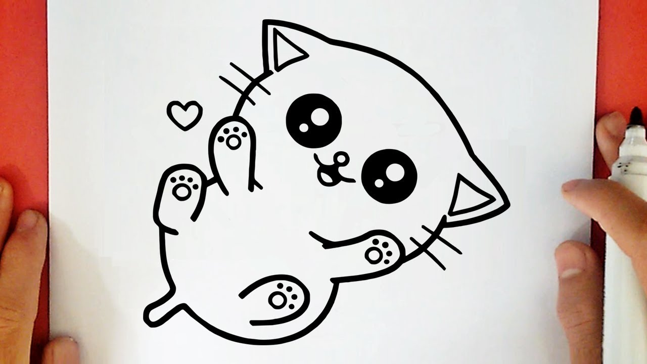 COMMENT DESSINER UN BÉBÉ CHATON KAWAII
