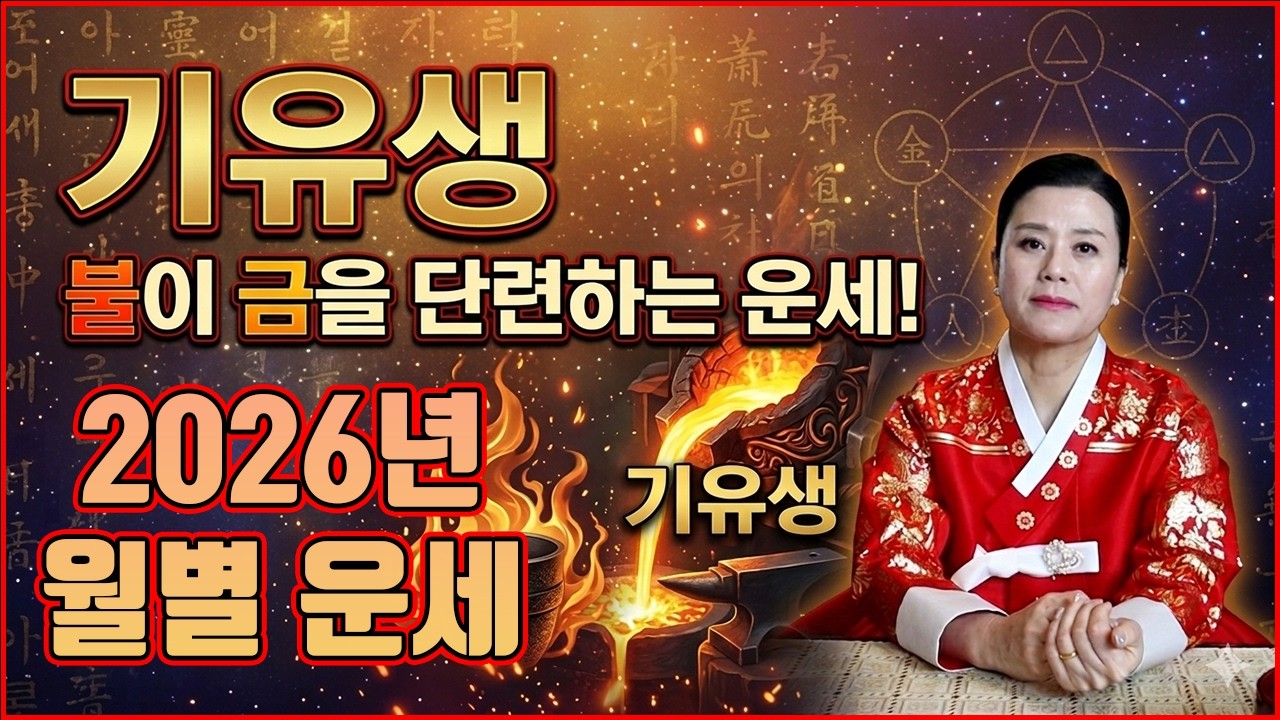 [용궁불사] 2026년 기유생(58세)  닭띠 월별운세. 올해 