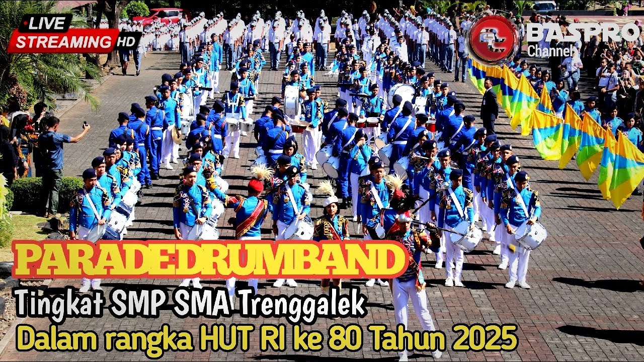🔴  PARADE DRUMBAND SLTP  SLTA se  Kabupaten Trenggalek 21 Agustus 2025 live hari ini