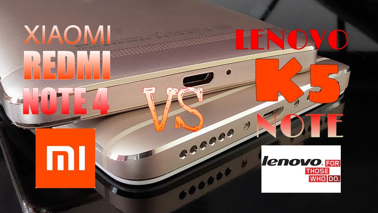 Redmi Note 4 vs Lenovo K5 Note
