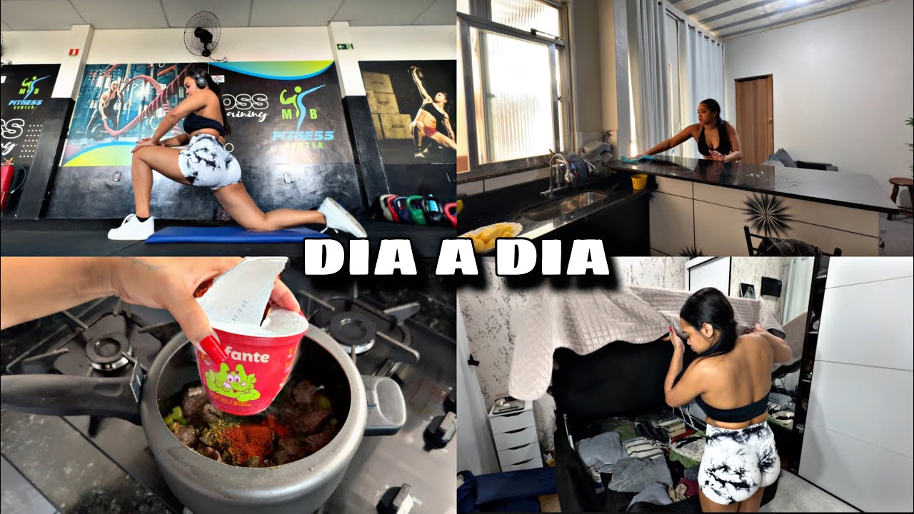 COMEÇANDO A SEGUNDA-FEIRA COM PÉ DIREITO| dia de treino, almoço e organização 