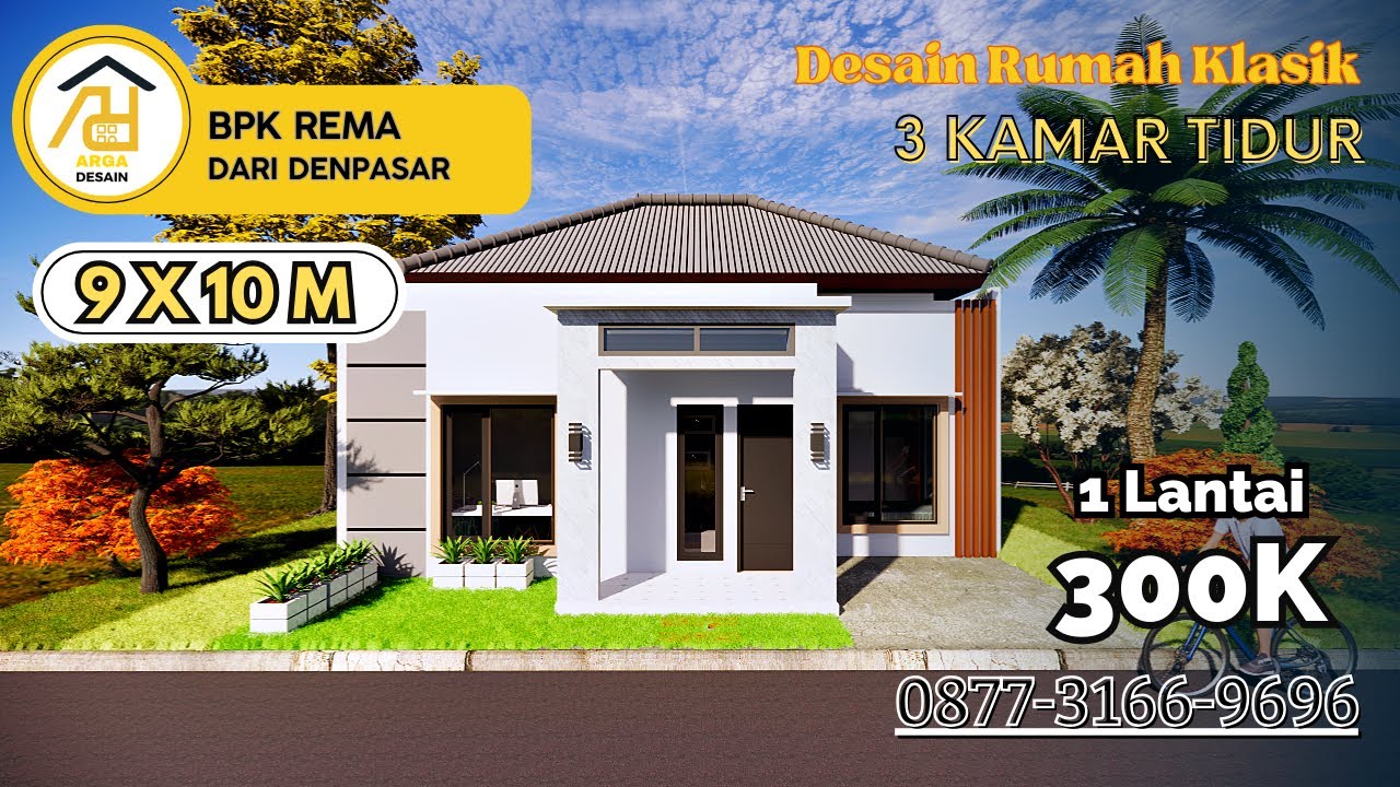 Desain Kost Ukuran 9x10 M  [1 LANTAI] dari Bpk Rema, Jasa Desain Rumah Denpasar