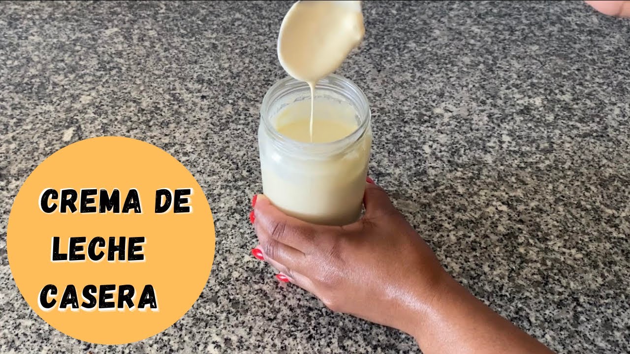 Crema de leche casera con solo dos ingredientes