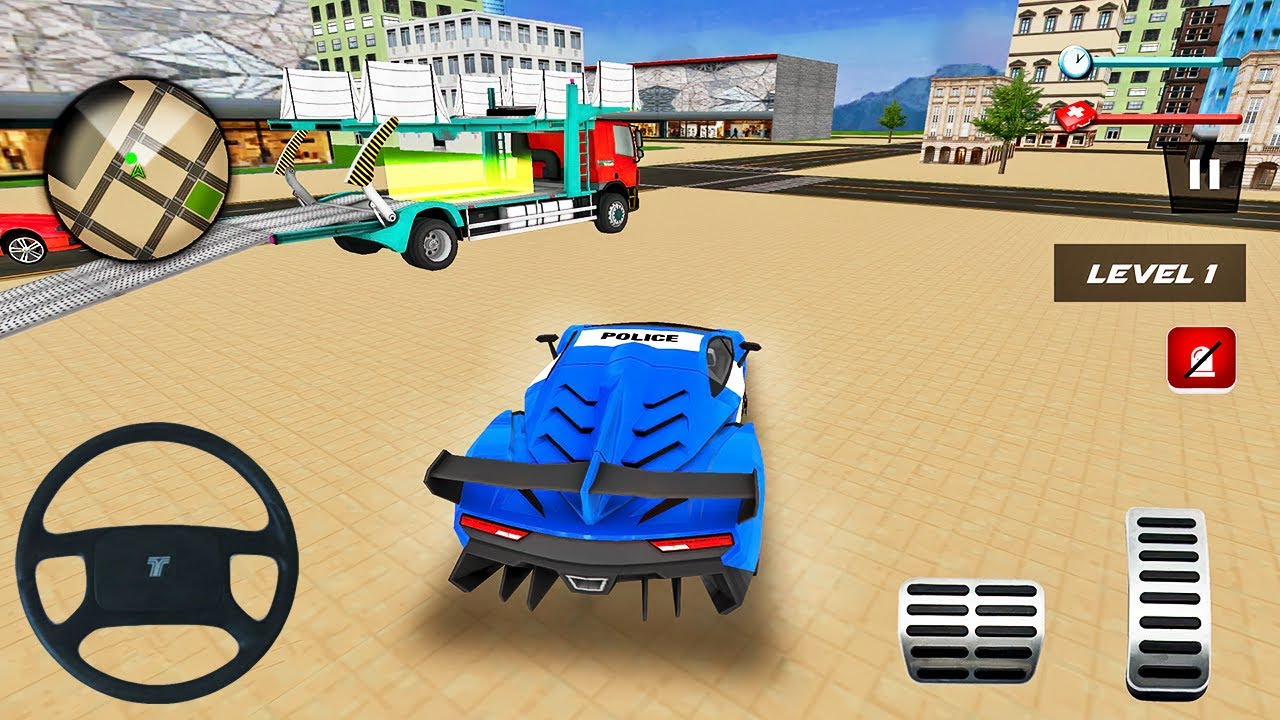 US Police Robot Car Plane Transport Simulator Game - Android Gameplay
