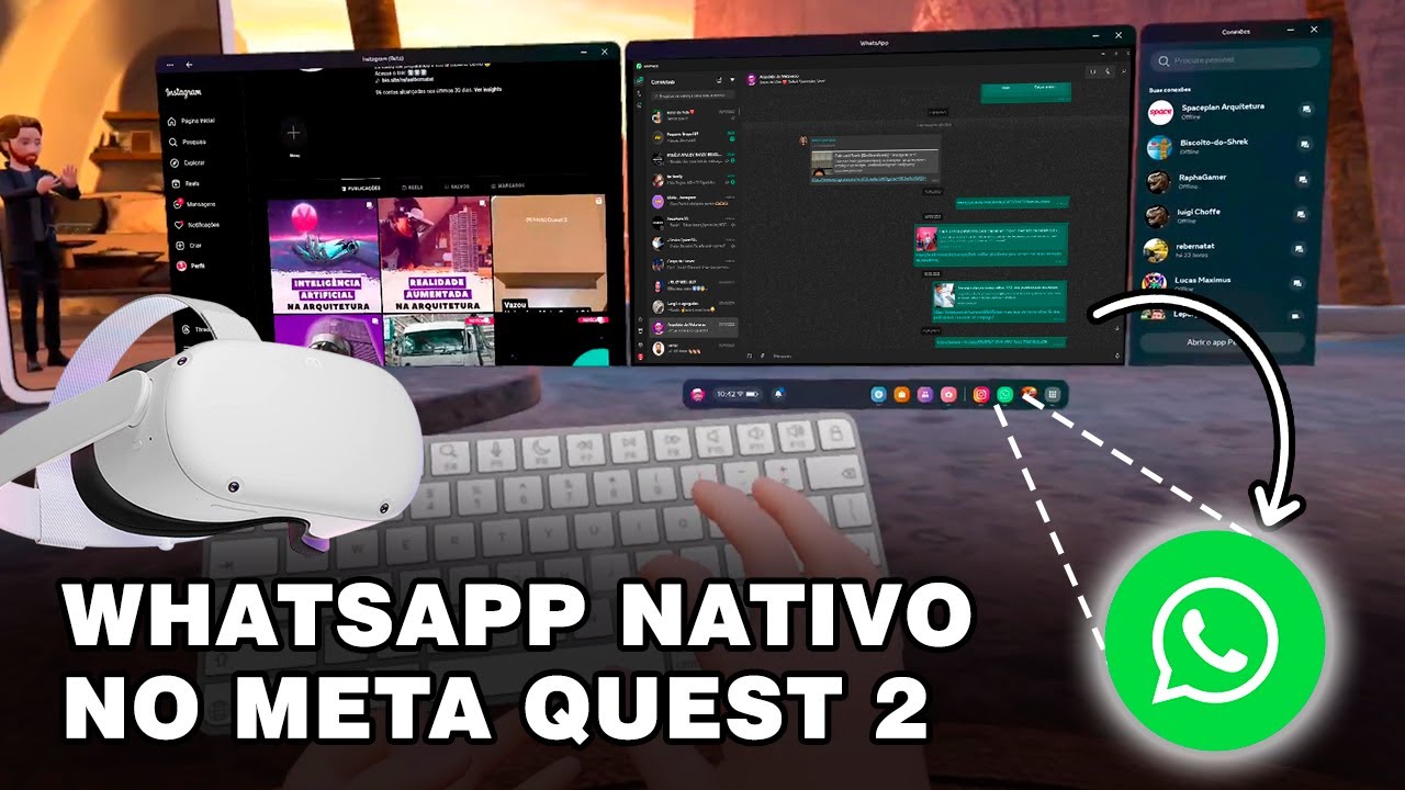Tutorial: Instalando o aplicativo do Whatsapp no Meta Quest 2 de forma nativa