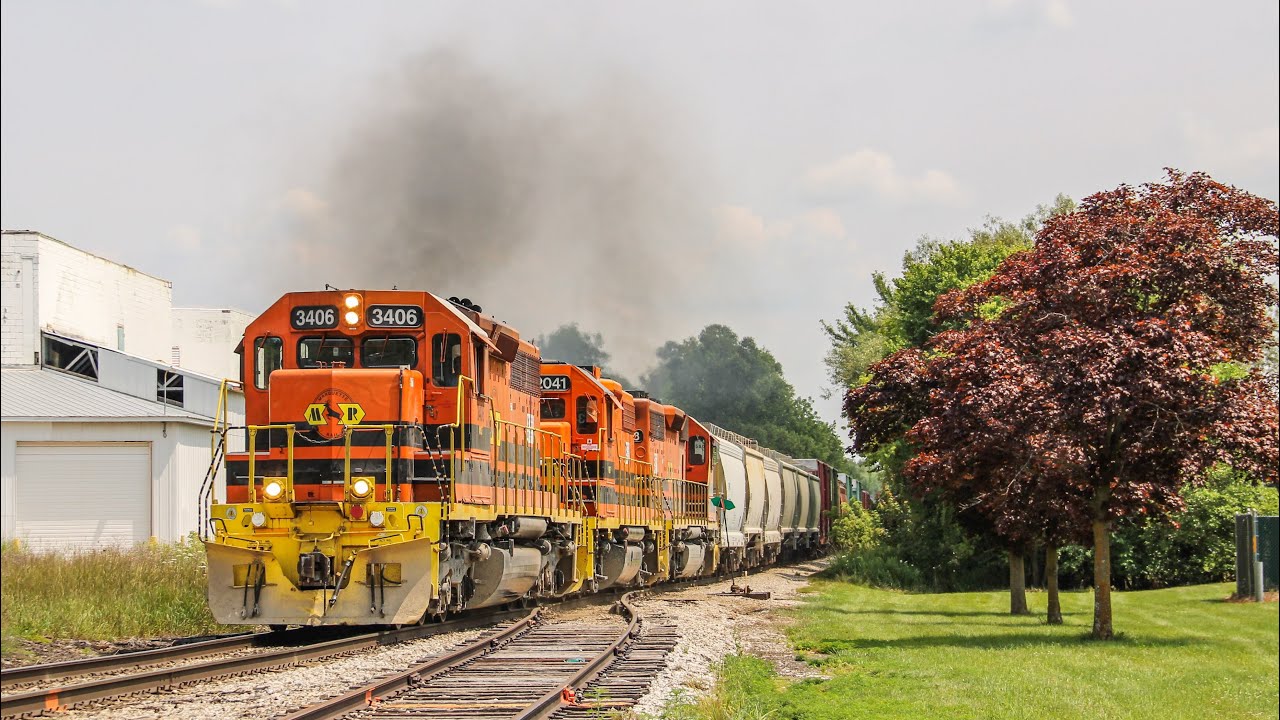 Chasing Michigan Shortline Railroads, Marquette Rail Z151 and Lake State Railway Y119. - 7/22/24.