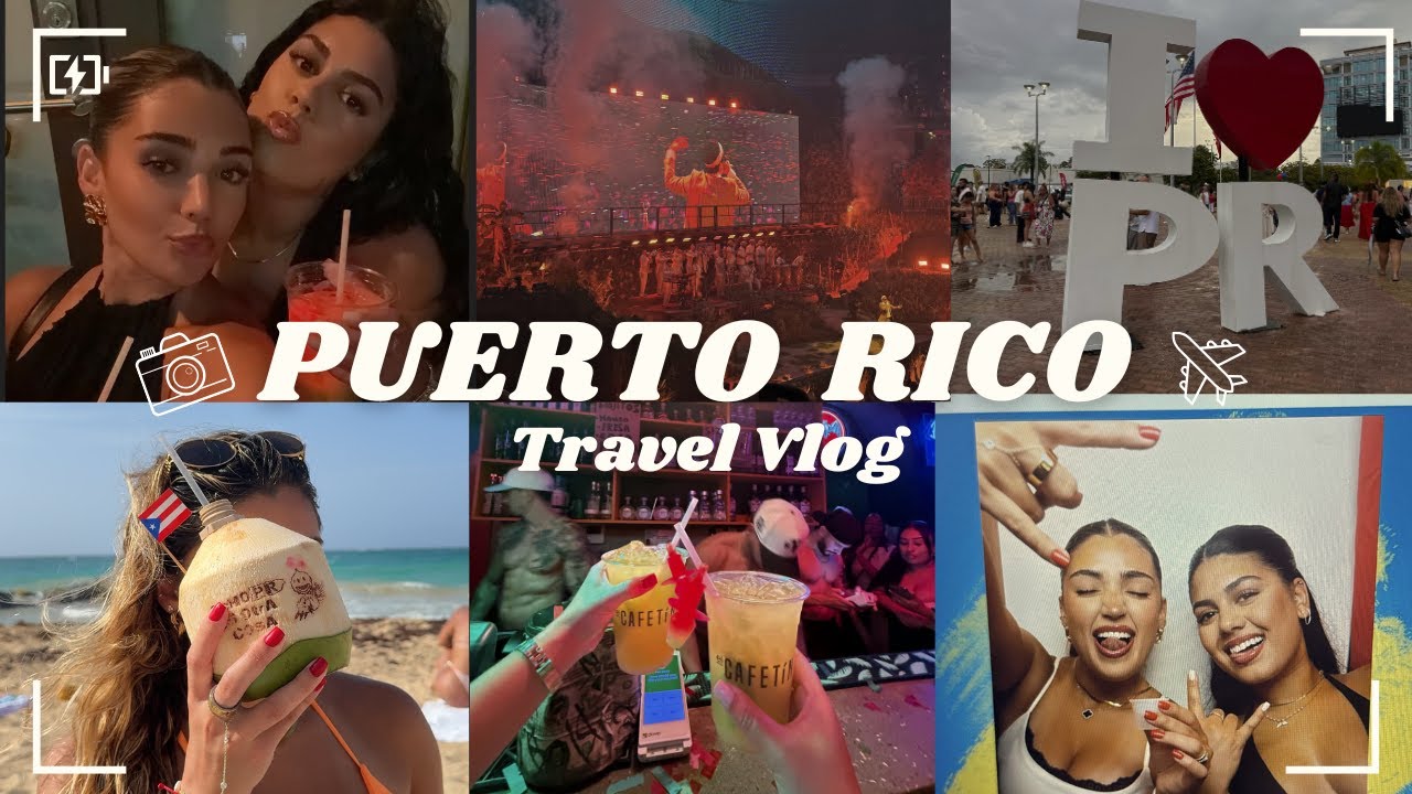 Puerto Rico Travel Vlog 🌴 Bad Bunny Concert, Hiking, Beaches, Nightlife & Food!!