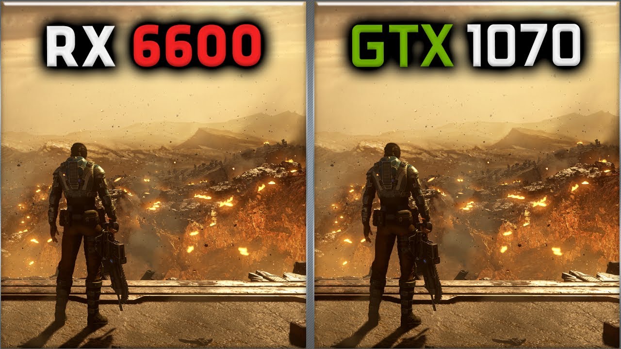 RX 6600 vs GTX 1070 Benchmark &ndash; 59 Tests