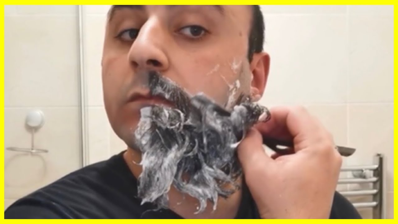 Straight Razor Shaving A 6 Month Old Beard Barber Turko