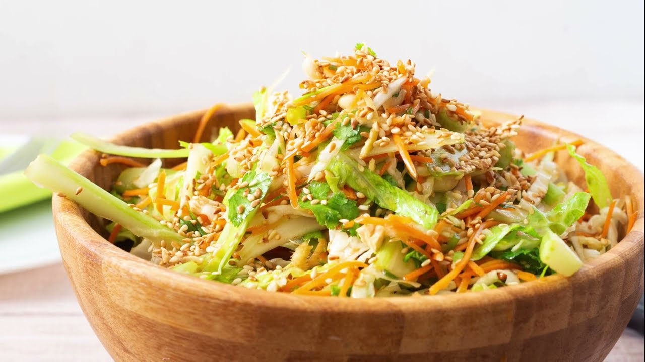 Asian Salad Recipe with Sesame Vinaigrette