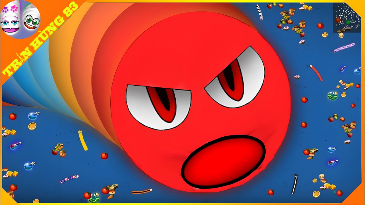 🐍WORMSZONE.IO | GIANT SLITHER SNAKE TOP 01 / Лучший игровой процесс в Epic Worms Zone! | Trần Hùn...