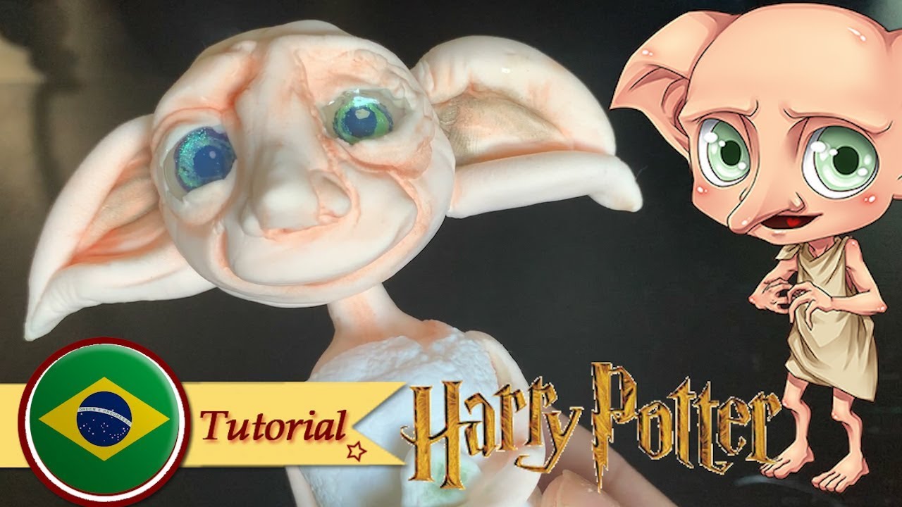 Como fazer o Dobby Passo a Passo | Harry Potter | Porcelana Fria | tutorial | CCG