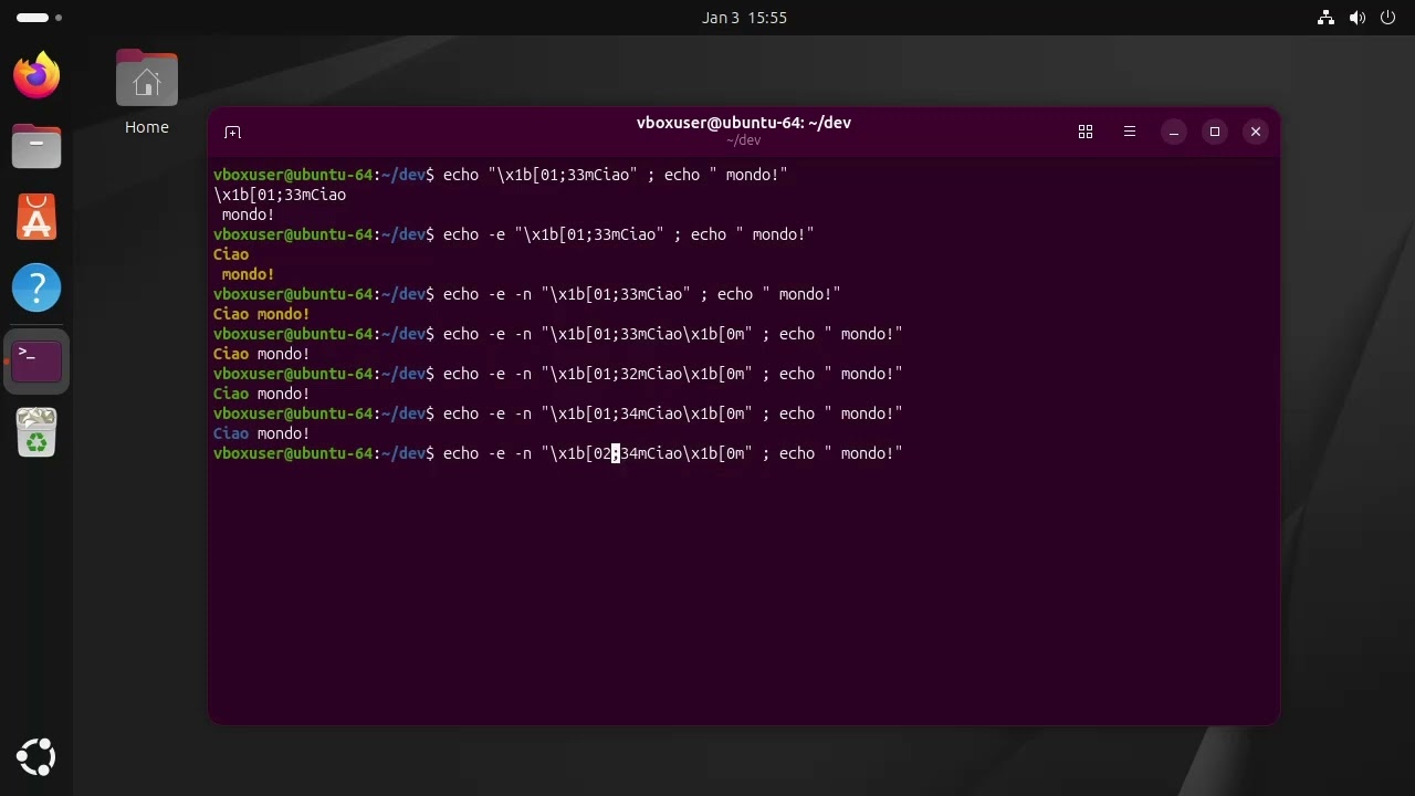 Corso Rust&Linux - 37: Output a colori in Bash