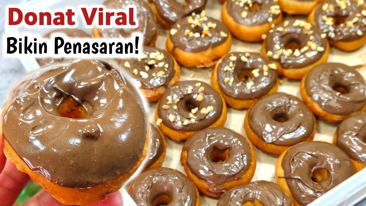 BIKIN DONAT SUPER SIMPEL, ANTI PEGEL‼️ENAK BANGET. SEMUA SUKA | DONAT CAIR VIRAL || IDE JUALAN