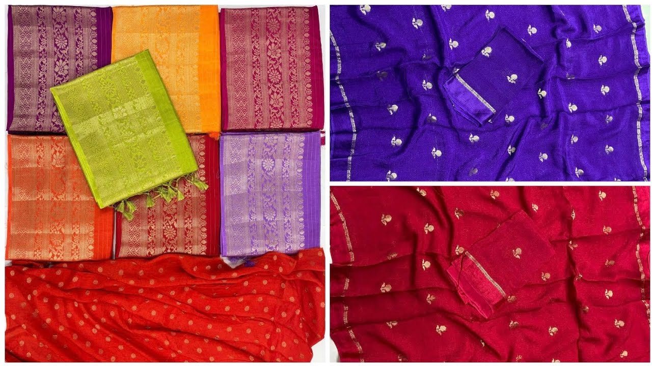 మంగళగిరి పట్టు చీరలు 💥💥💥JC Saree collections || Ph: 9010915073 free shipping cash on delivery