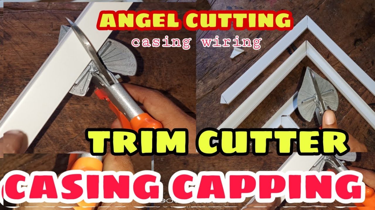 Casing capping wiring || angel trim cutter corner banaye || budget trim cutter casing  cutting