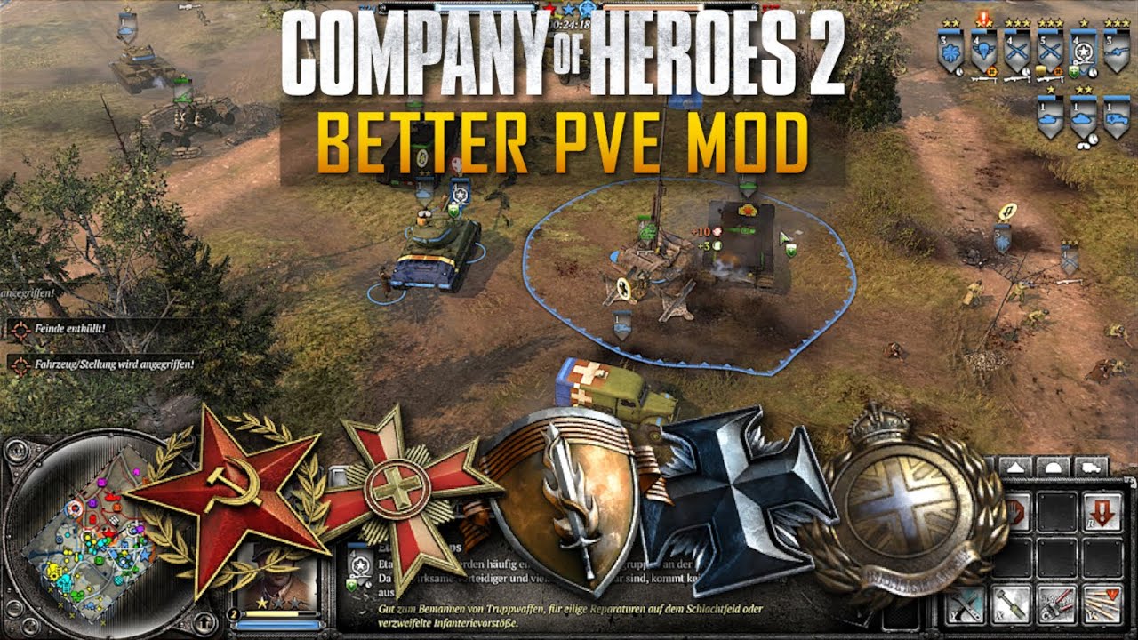 Better PvE Mod - Company of Heroes 2 Gameplay [UNCUT] (No Commentary)