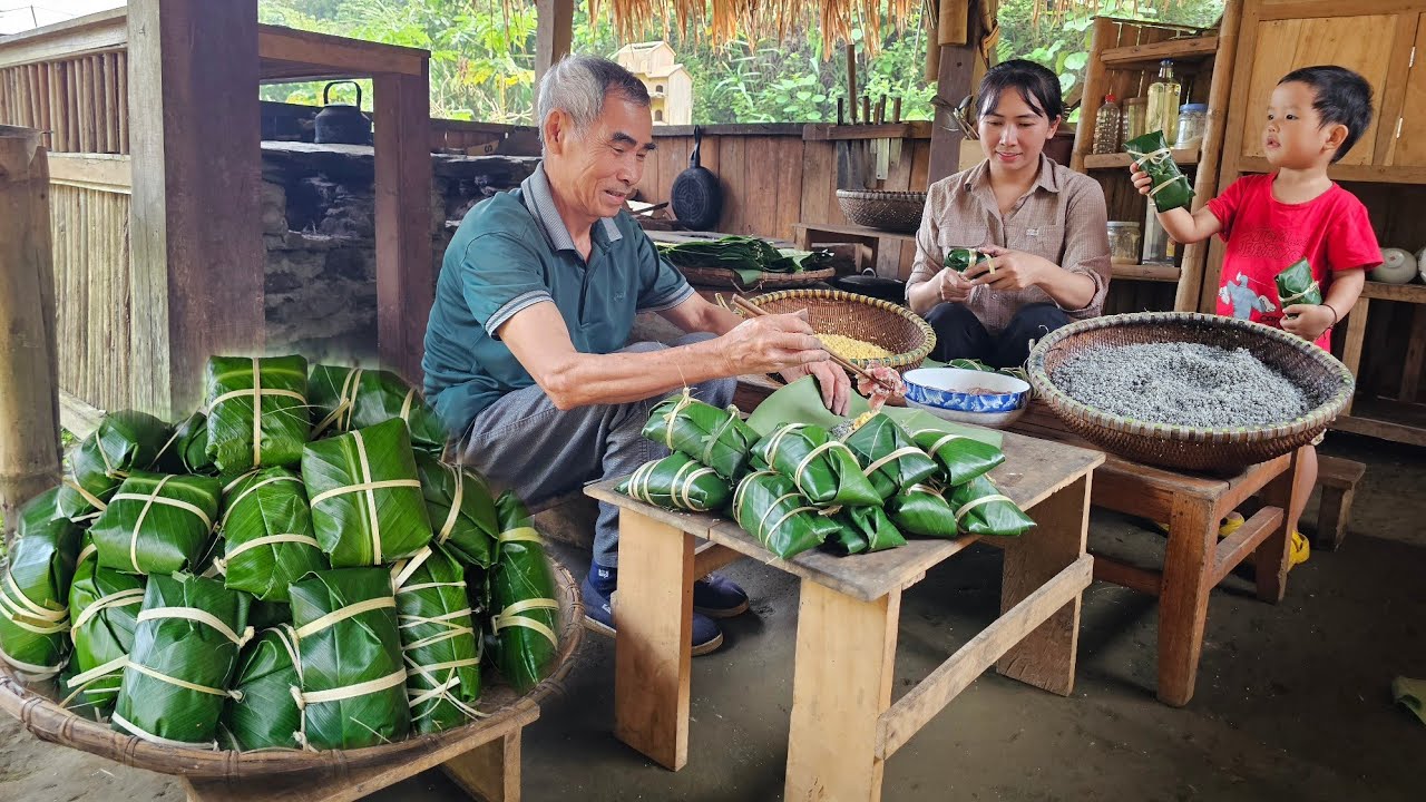Grandpa's joy: The Process of Making banh tet, a Traditional Vietnamese Delicacy | Country life.
