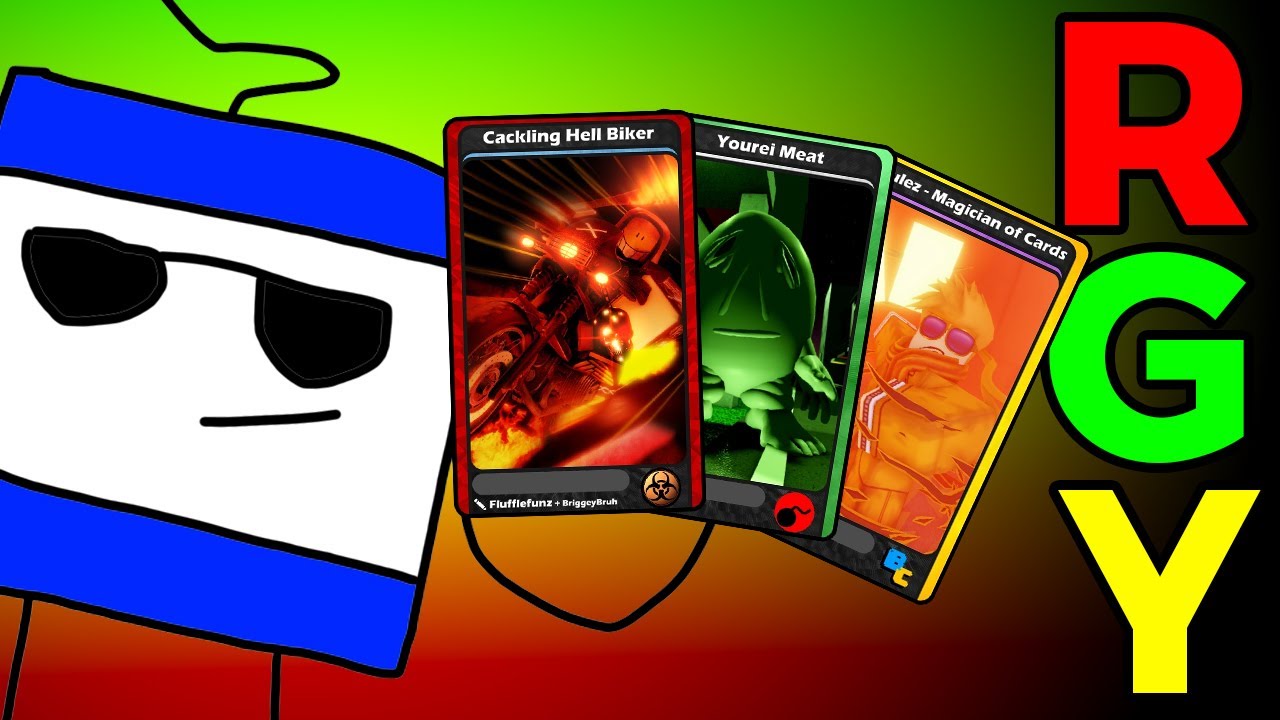 Burning my opponent's will to live with Red Green yellow in Blox Cards!