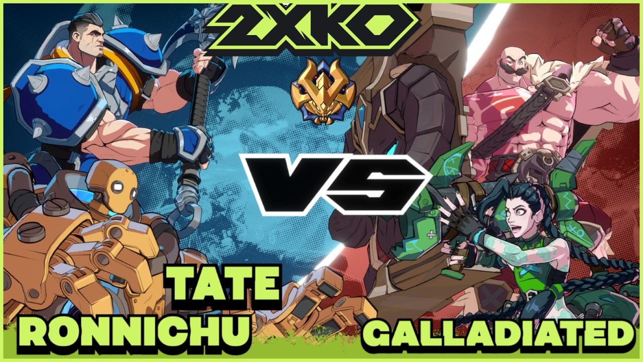 2XKO ▰ Tate/Ronnichu (Blitzcrank/Darius) vs Galliated (Braum/Jinx) - High Level Gameplay