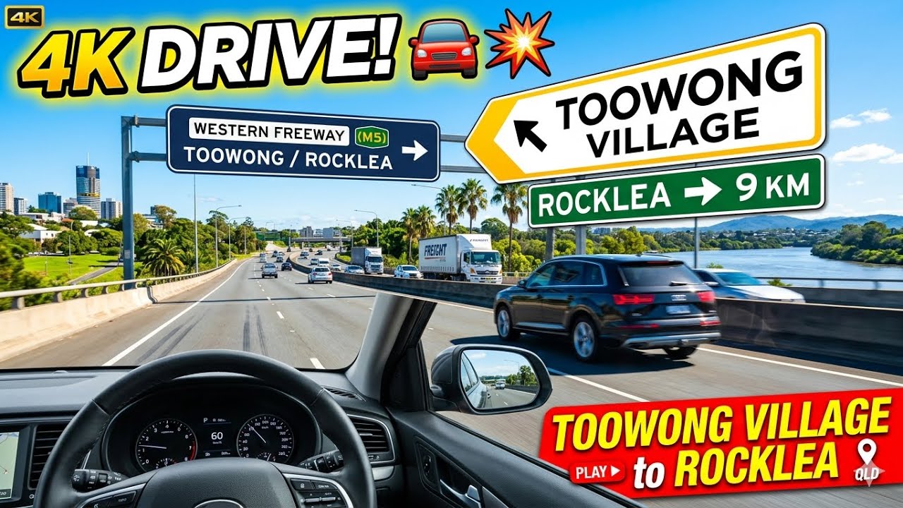 Toowong Village to Rocklea || 4k Drive 2023 #brisbane #australia #queensland #usa #uber