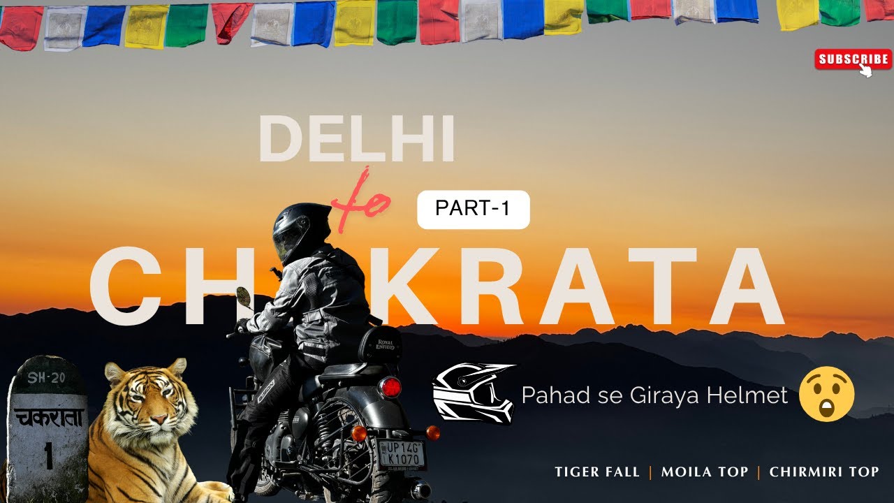 Delhi to Chakrata Bike Trip | Exploring Tiger Waterfall & Moila Top | Uttarakhand Vlog Part 1