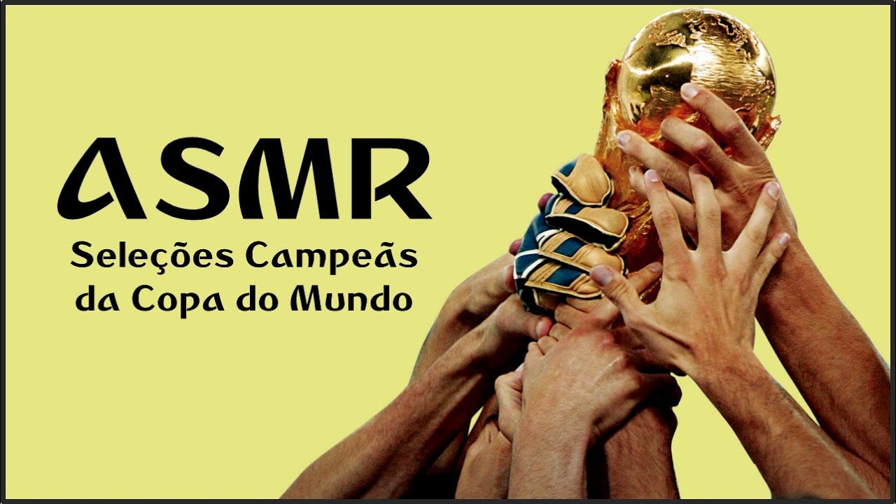 ASMR - Pintando bandeiras das seleções campeãs da Copa do Mundo | Painting World Cup winners flags