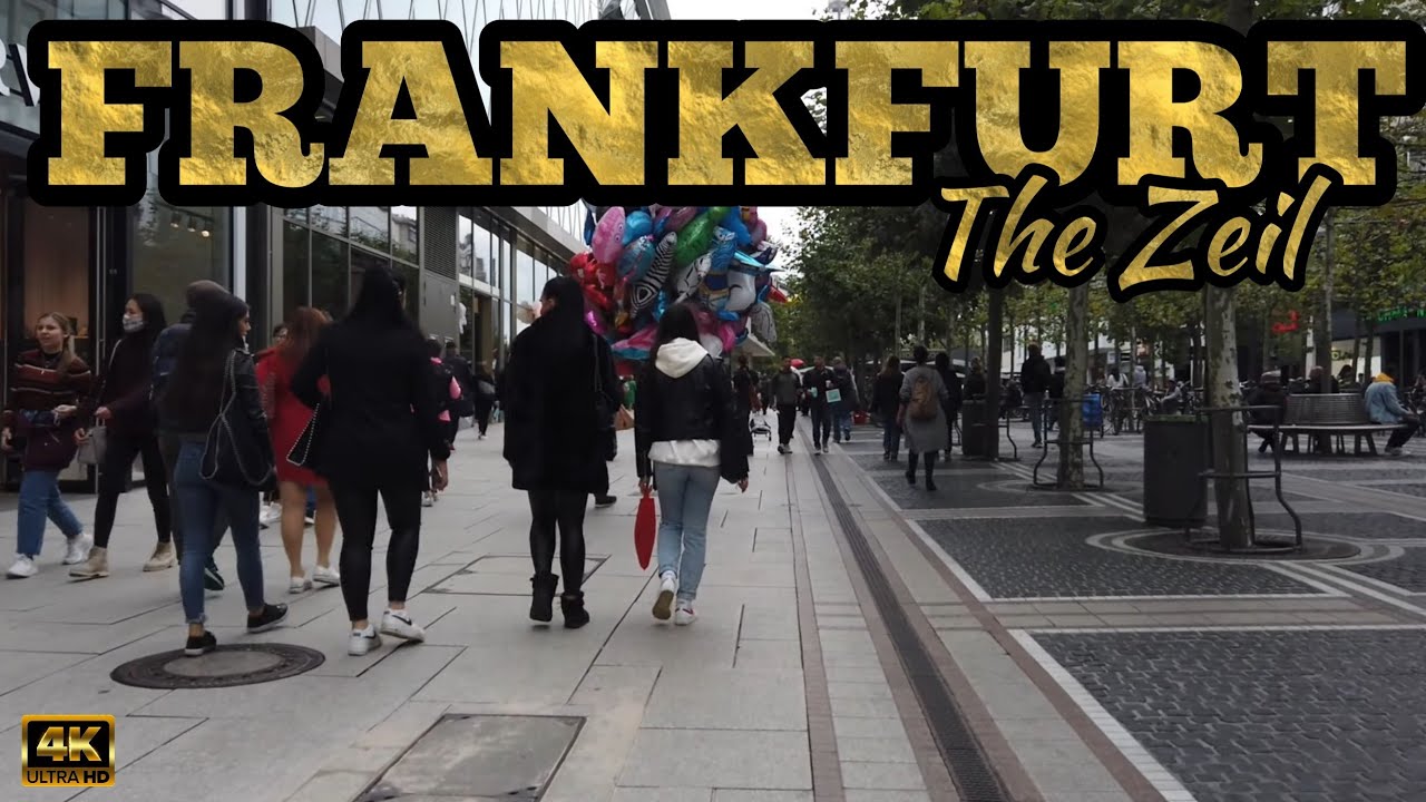 Frankfurt, Germany |🇩🇪| The Zeil street walking tour 4K