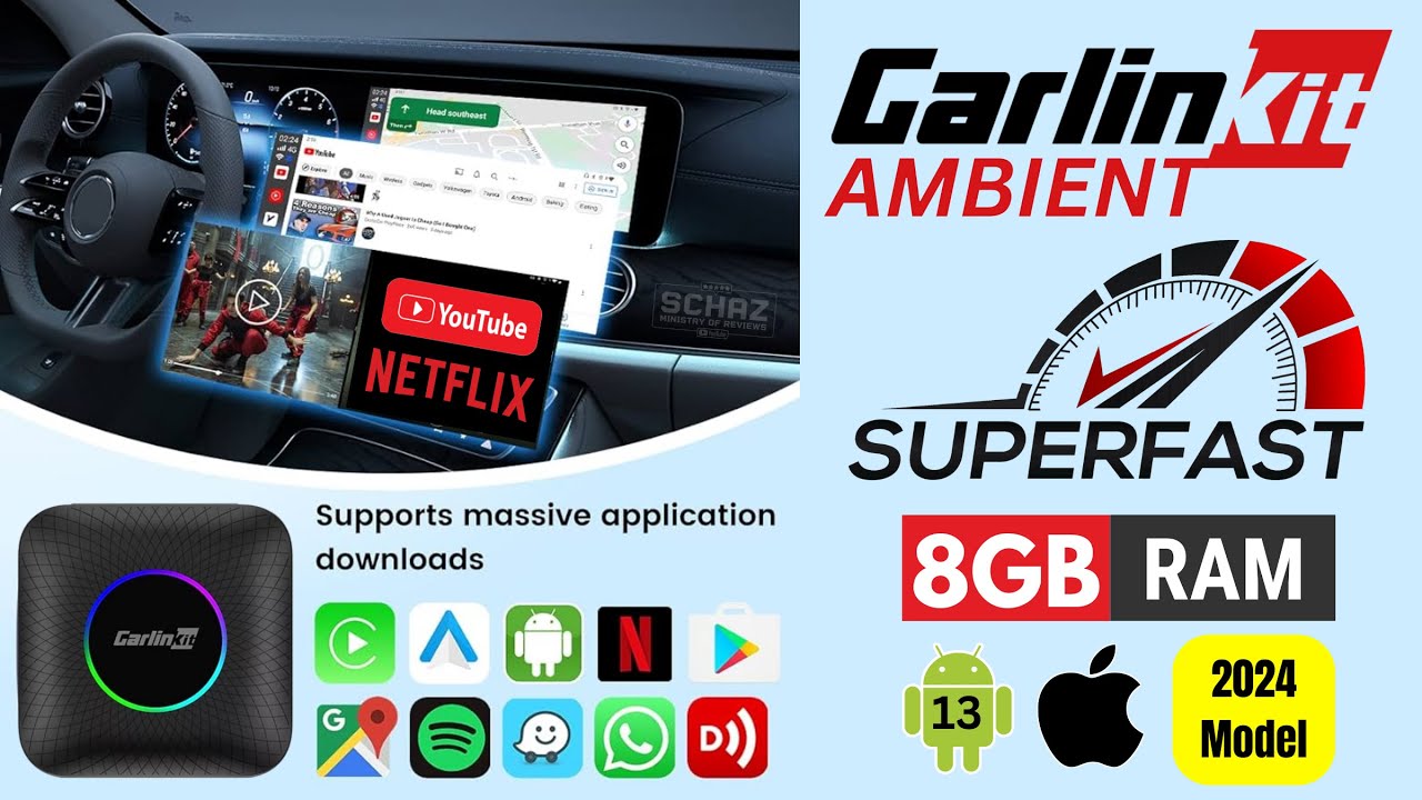 FAST Carlinkit Ambient Smart CarPlay AI Box Adapter НОВАЯ модель: обзор распаковки