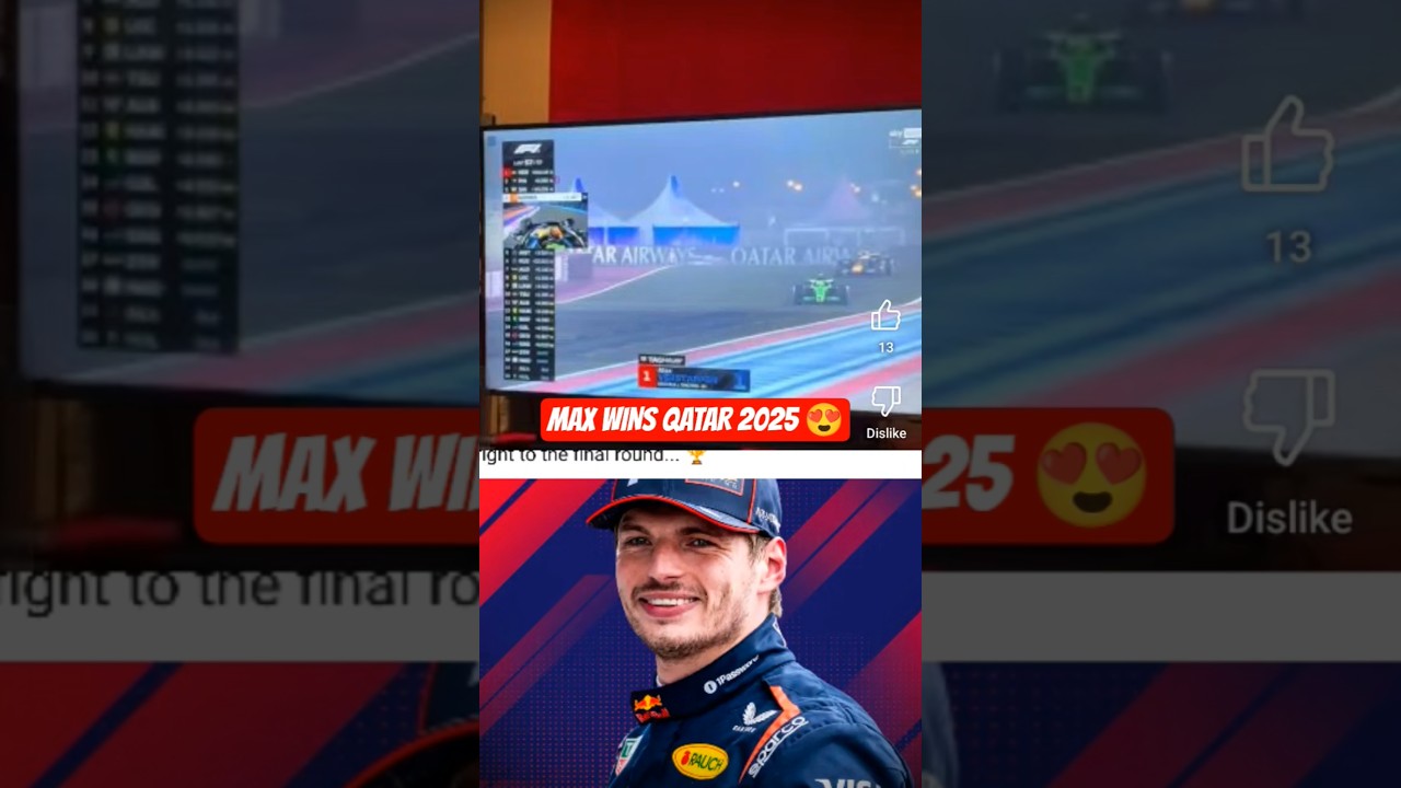 My, Our MAXX WINS QATAR GP2025, LETS GET THE FIFTH DRIVERS TROPHY GP AND MAX 