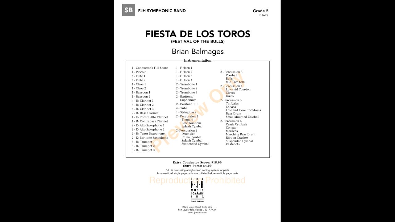 Fiesta de los Toros - Brian Balmages