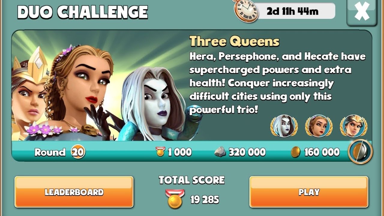 R 19 clear | duo challenge | Gods of Olympus 