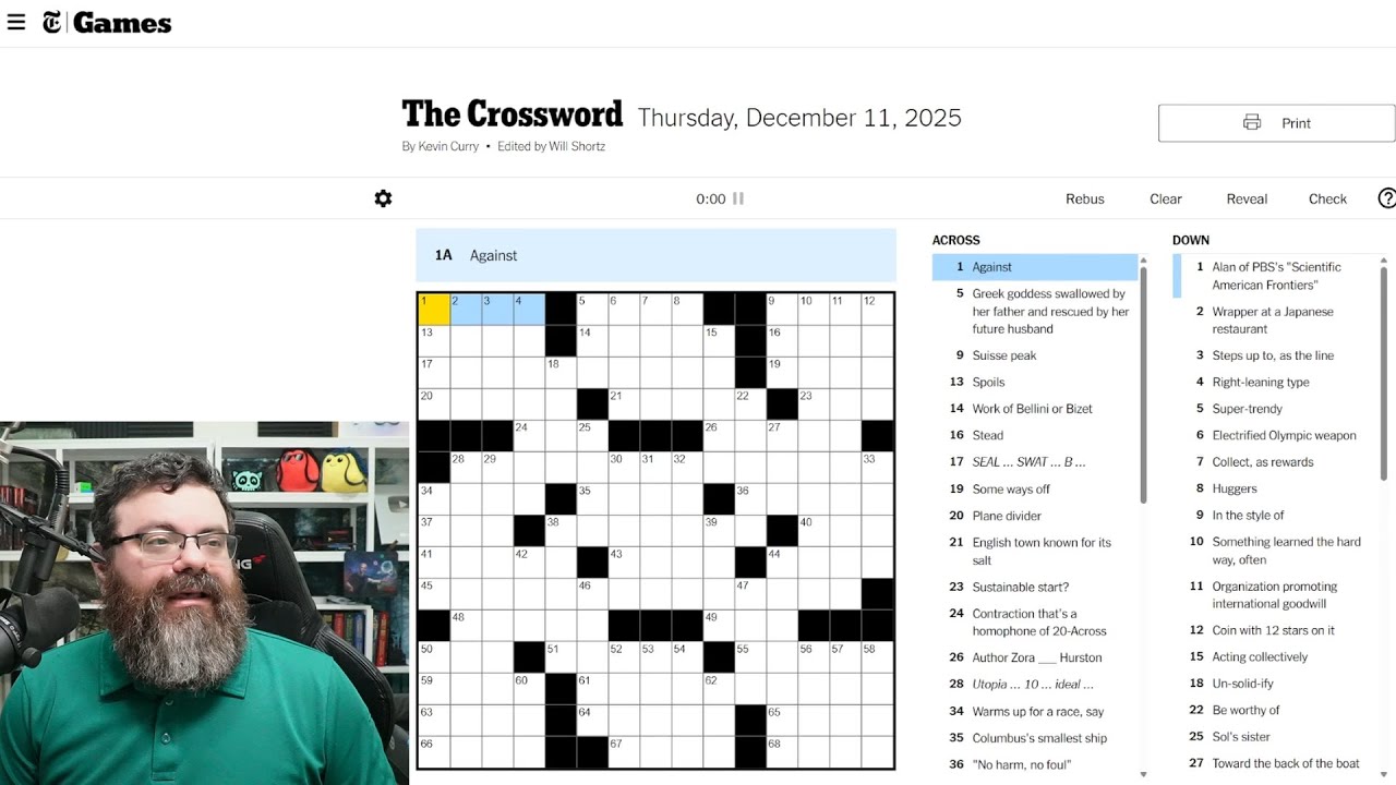 Learning Crossword Week 82 | NYT Crossword Thursday Dec 11th, 2025