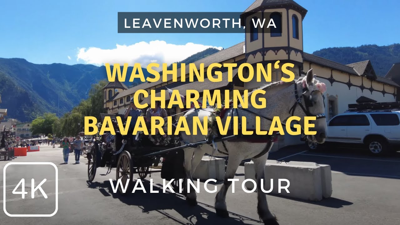 Summer Walk in Washington's Bavarian Village: Leavenworth, WA 2024