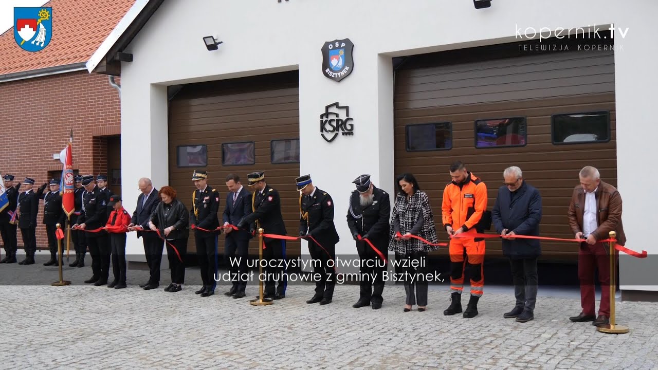 OSP W BISZTYNKU Z WYREMONTOWANĄ REMIZĄ