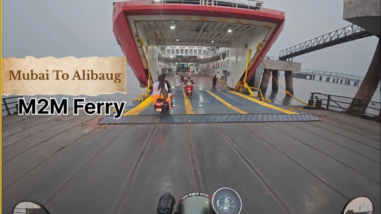 Bike Ride 😍 Mumbai To Alibaug By M2M Ferries With My Bike | Mumbai To Mandwa |