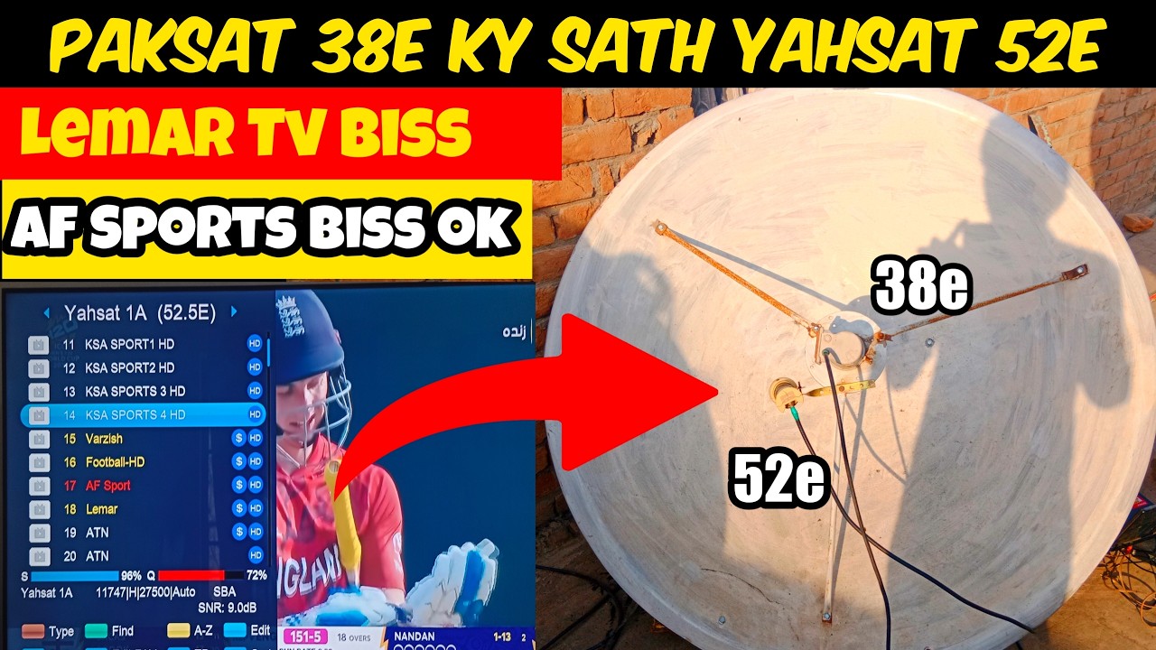 Paksat 38e Ky sath Yahsat 52e New setting | Yahsat 52e New update 2026