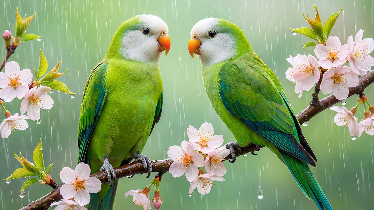 Soothing Sound of Rain and Birds Chirping – 100% Reduce Stress, and Calm Your Mind Naturally 🍃💖| TV