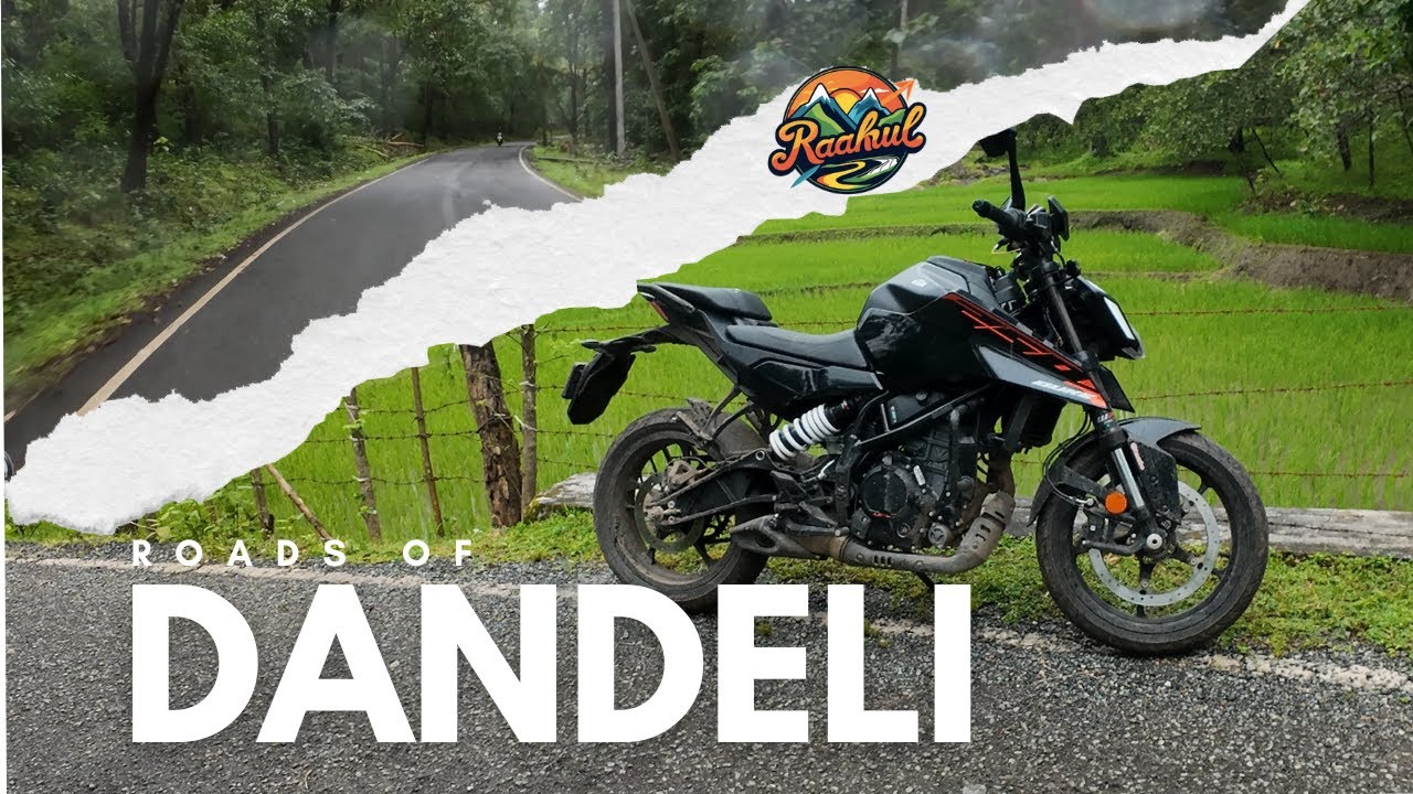 Roads of Dandeli in Peak Monsoon - Duke 250