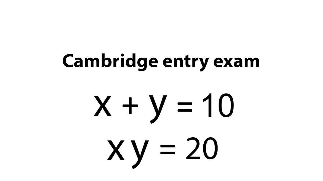 Can You Solve This? Cambridge Exam Question Most Students Get Wrong