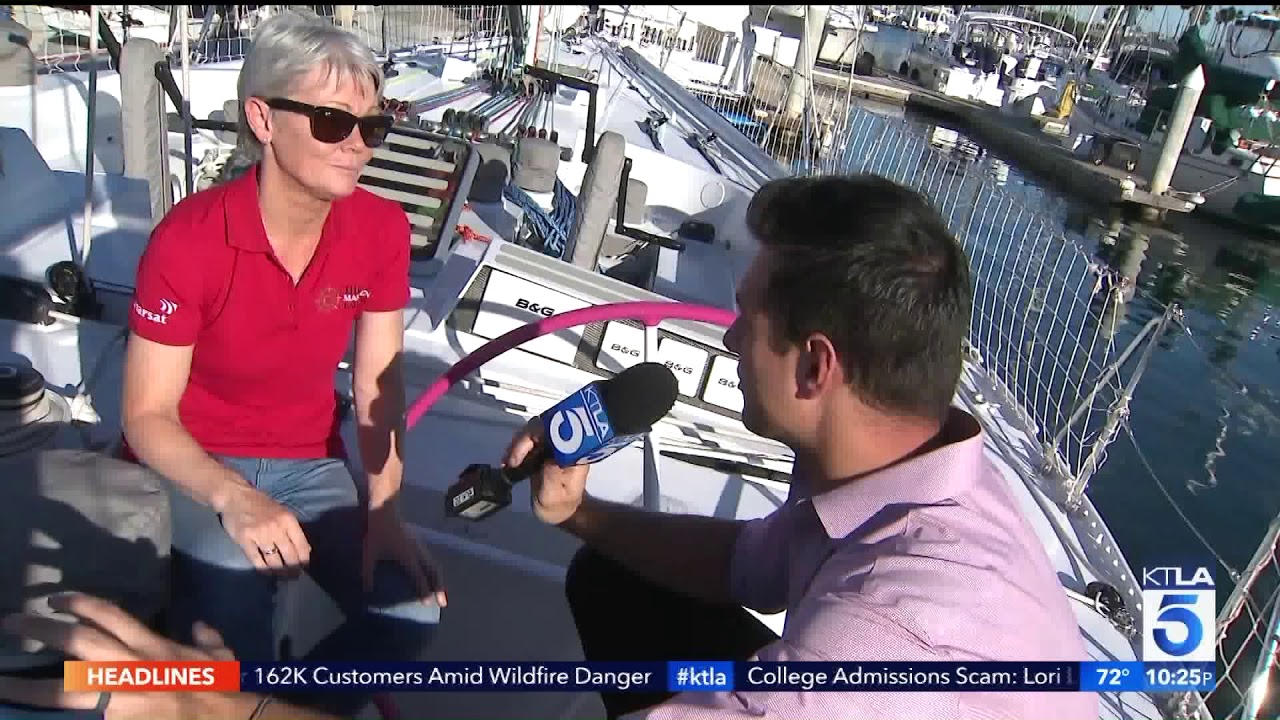 KTLA on board the 