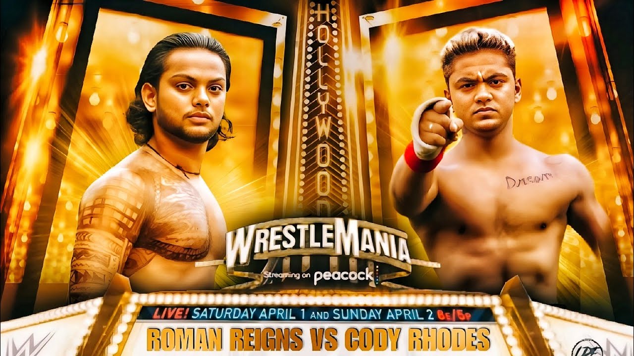 WWE - Roman Reigns vs Cody Rhodes WrestleMania 40 | Backyard Wrestling