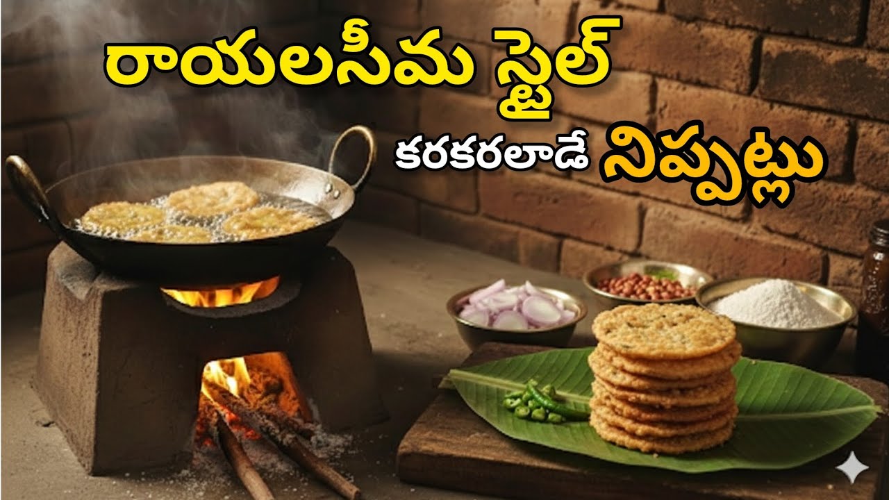 రాయలసీమ స్టైల్ కరకరలాడే నిప్పట్లు చేసే విధానం 😋
