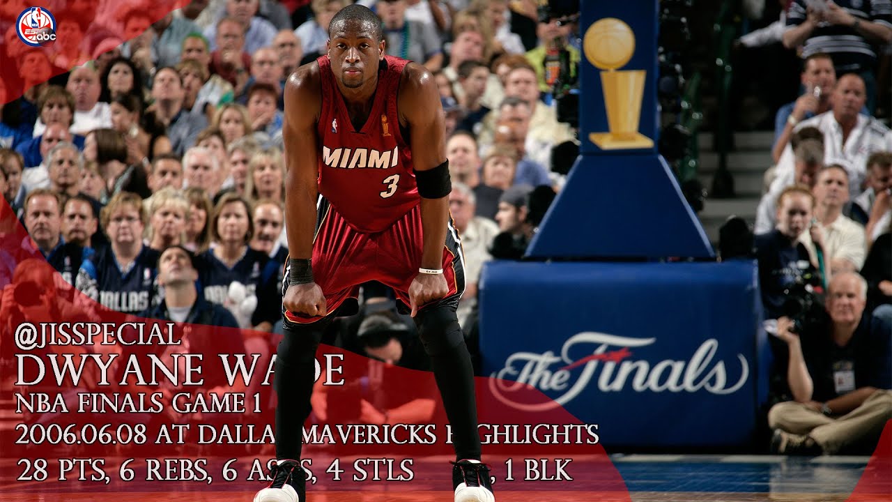 ThrowBack: 2006.06.08 NBA Finals G1 at Dallas Mavericks Dwyane Wade Highlights, 28 pts