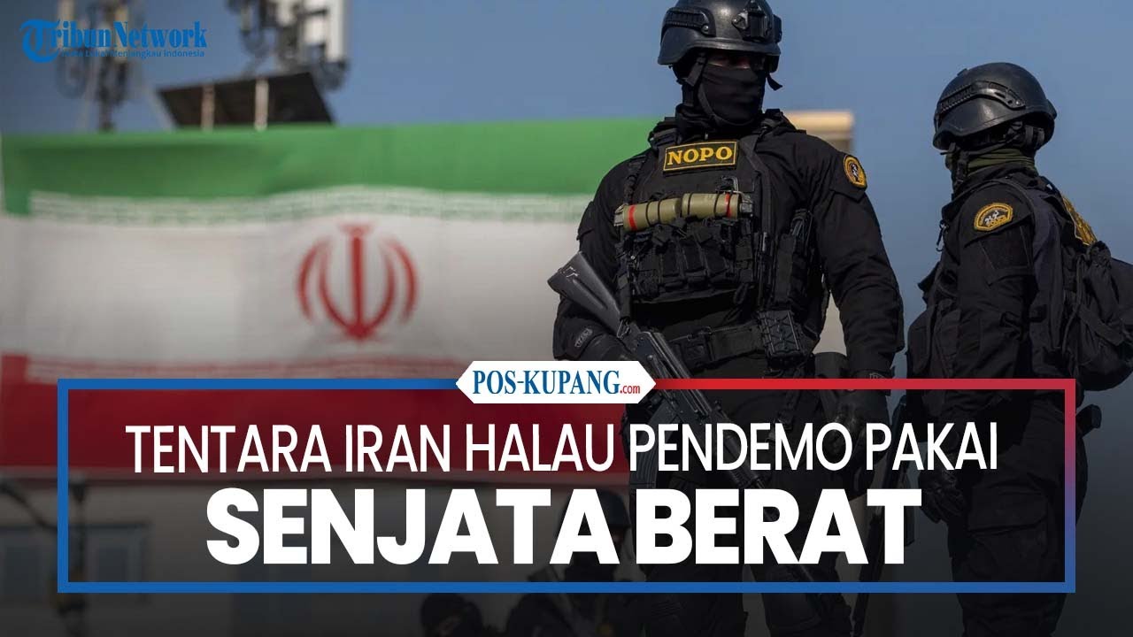 Tentara Iran Halau Pendemo di Kota Bandar Anzali Pakai Senjata Berat